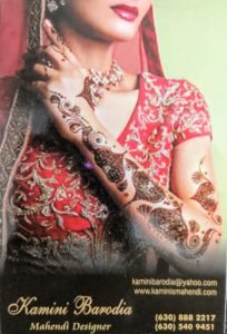 Mahendi Designed Kamini Barodia