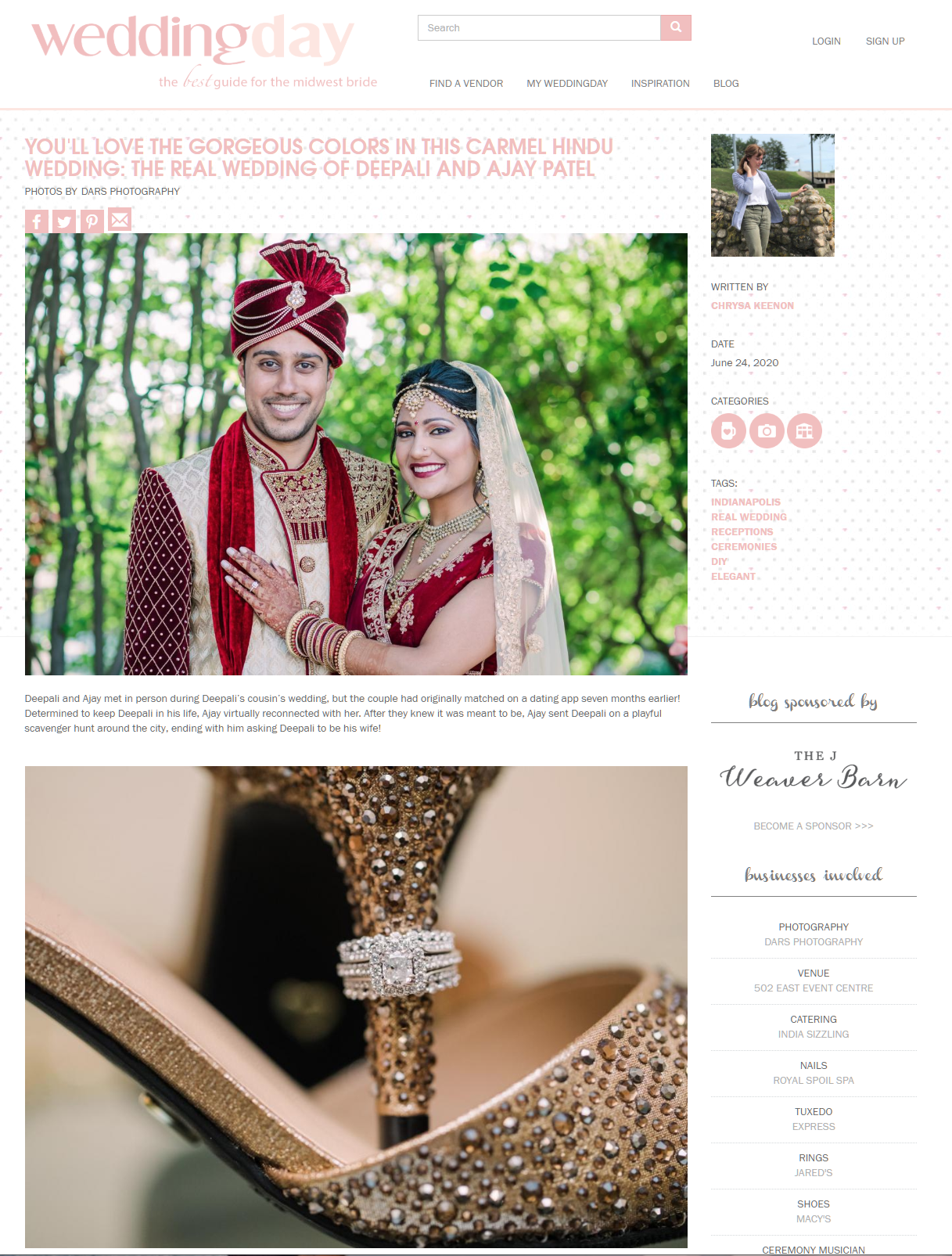 DARS Photography FEATURED BY WEDDING DAY MAGAZINE DEEPALI DARS Photography FEATURED BY WEDDING DAY MAGAZINE